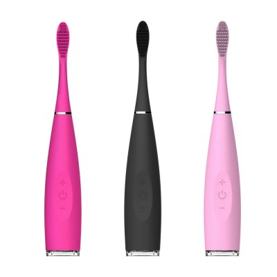 Electric Silicone Ultrasonic Toothbrush Oral Care Rechargeable Whitening Brush